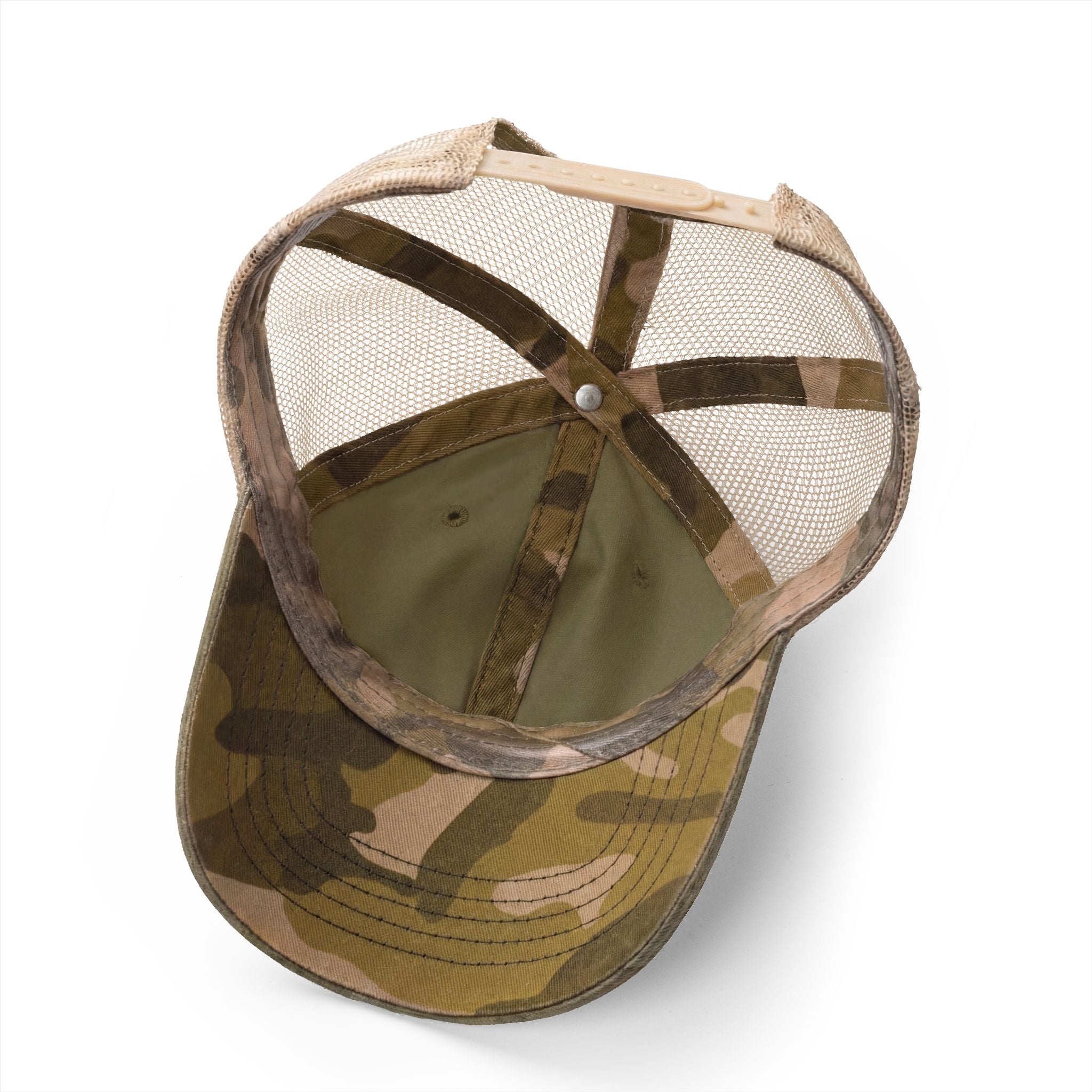 Longhorn and Roses Ponytail Women's Washed Mesh-Back Cap