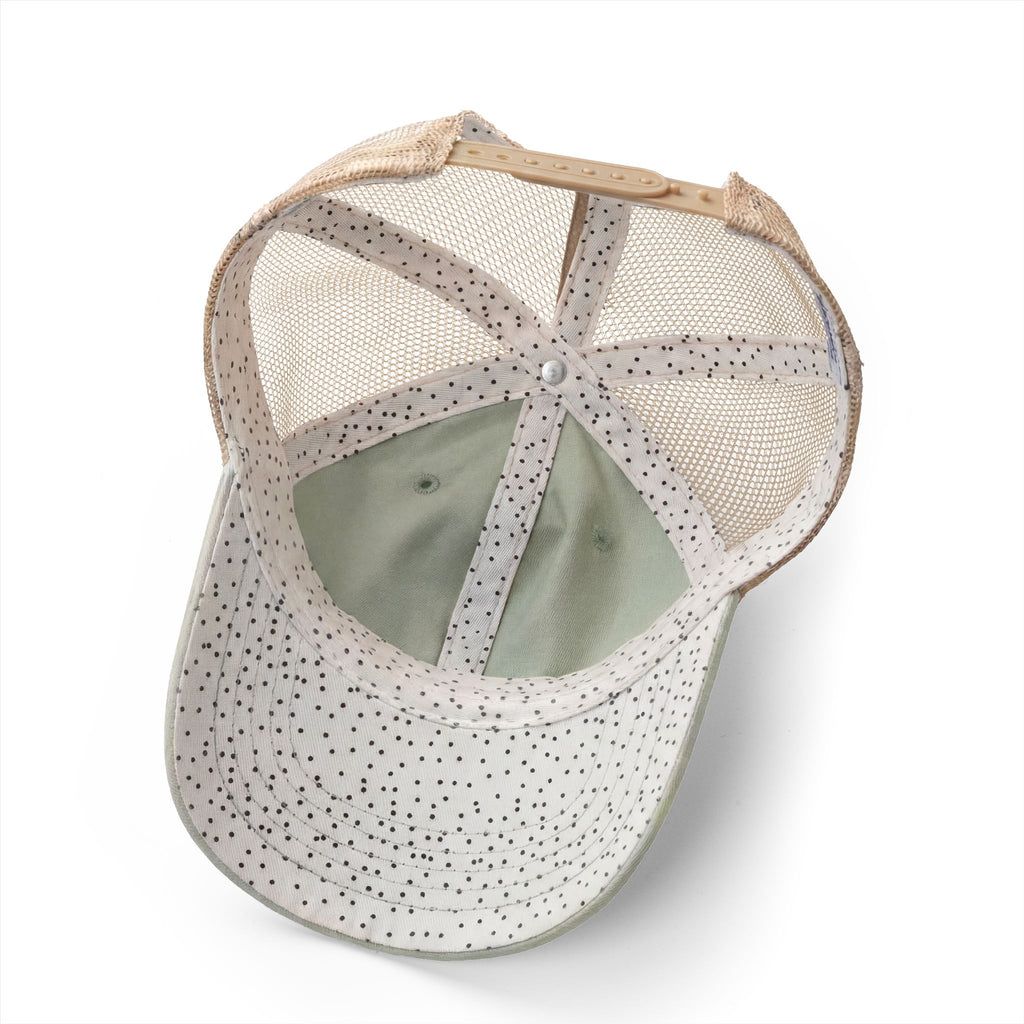 Longhorn and Roses Ponytail Women's Washed Mesh-Back Cap