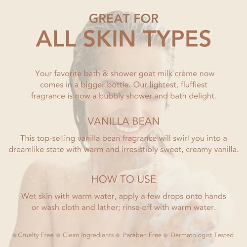 Dionis Vanilla Bean Goat Milk Bath & Shower Crème