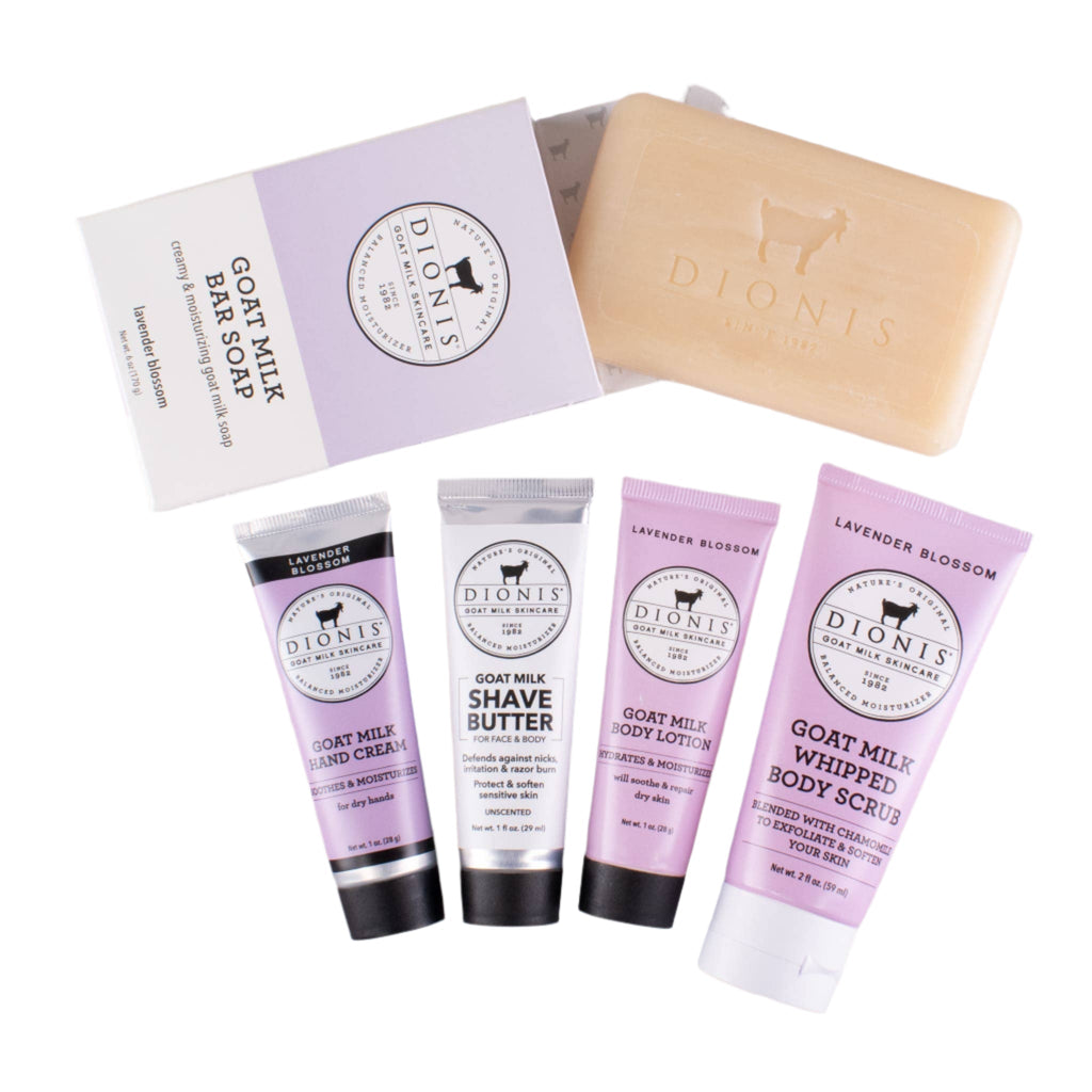 Dionis Lavender Blossom Goat Milk Travel Kit
