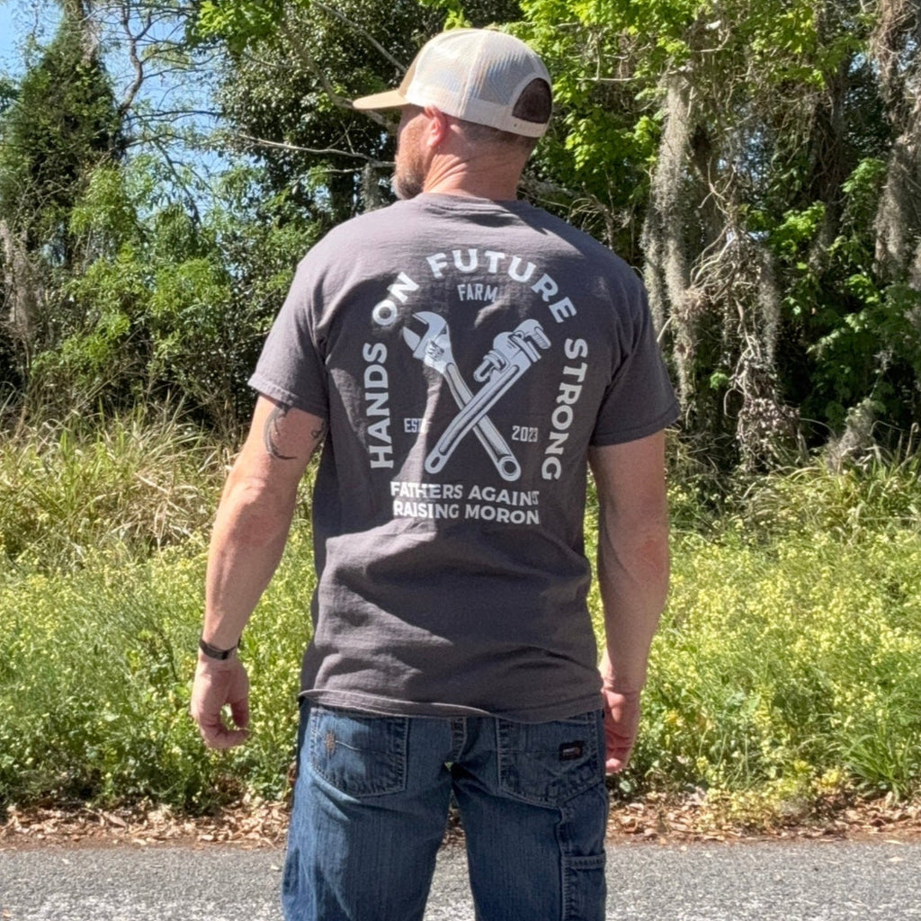 Hands On Tee Grey