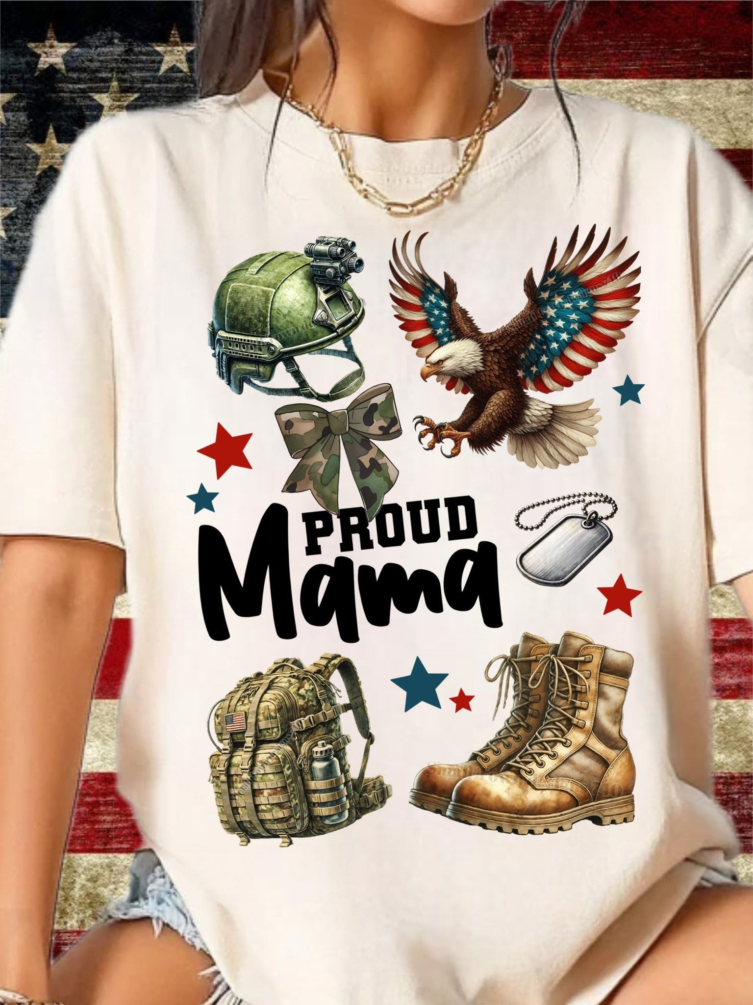 Proud Family matching Military T-shirts