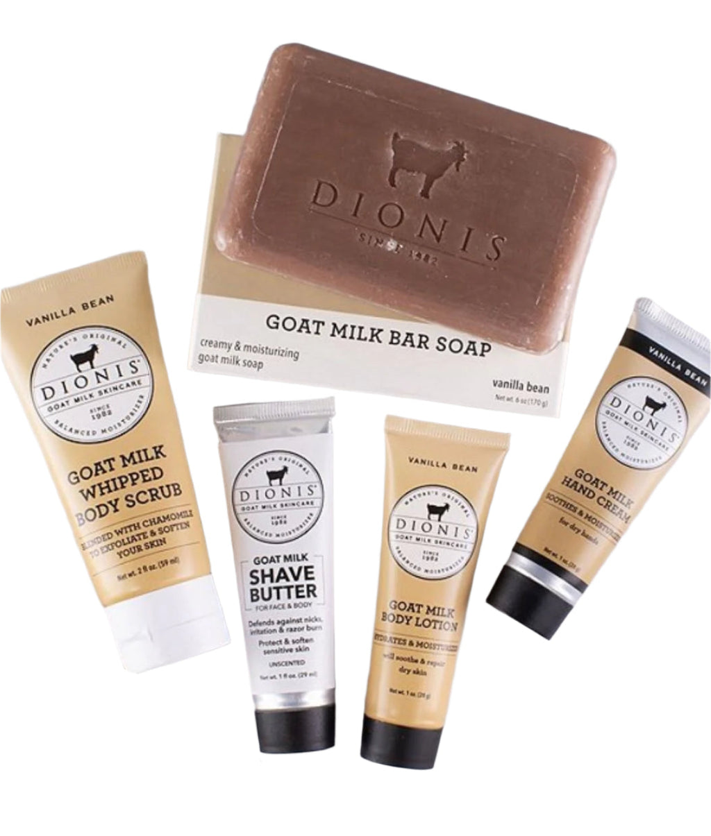 Dionis Vanilla Bean Goat Milk Travel Kit